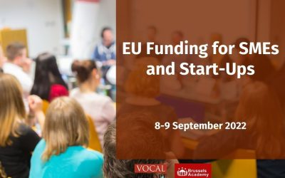 TRAINING | EU Funding Opportunities for SMEs and Start Ups: Project Design and Management | 8-9 September 2022