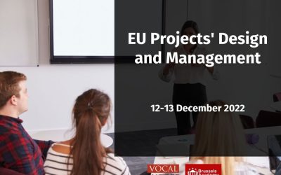 TRAINING | EU Projects’ Design and Management | 12-13 December 2022