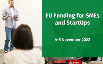 TRAINING | EU Funding Opportunities for SMEs and Start Ups: Project Design and Management | 4-5 November 2022